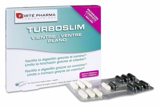 Forté Pharma Turboslim Vientre Plano 45+, 56 Uds