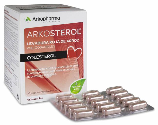 Arkopharma Arkosterol Levadura Arroz Rojo, 120 Cápsulas