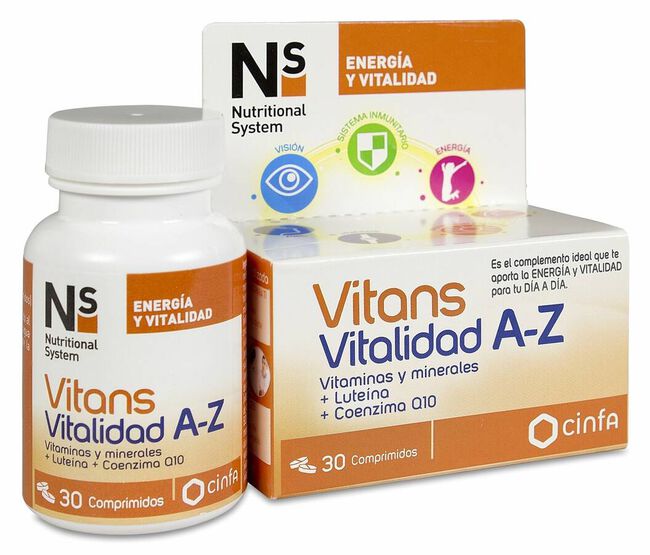 Ns Vitans Vitalidad A-Z, 30 Comprimidos