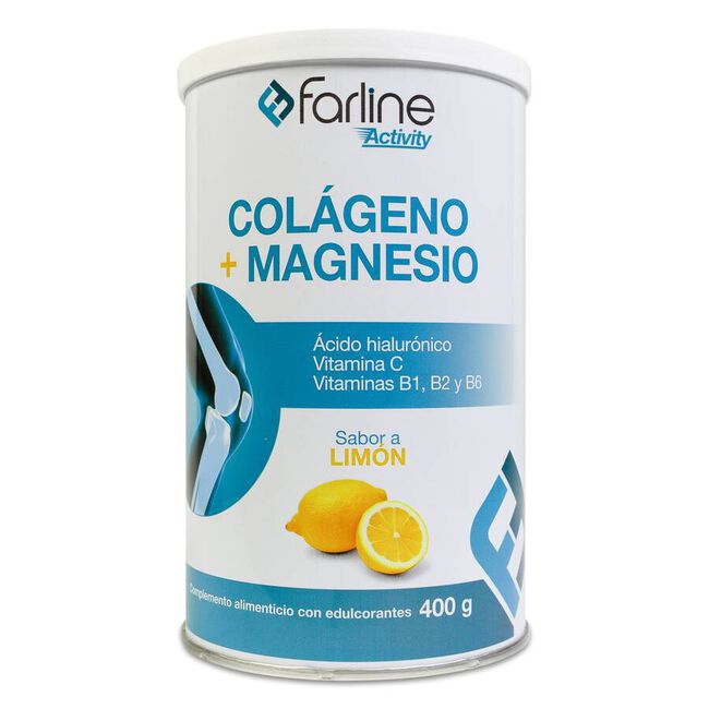 Farline Activity Colágeno y Magnesio Sabor Limón, 400 g