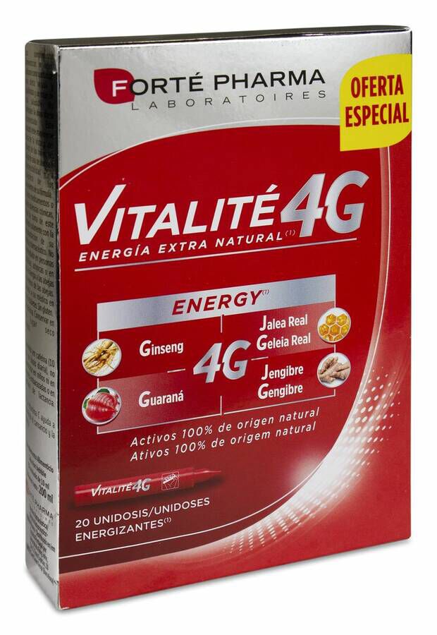 Forté Pharma Vitalité 4G Energy, 20 Uds