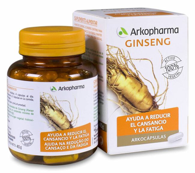 Arkopharma Arkocápsulas Ginseng, 84 Cápsulas