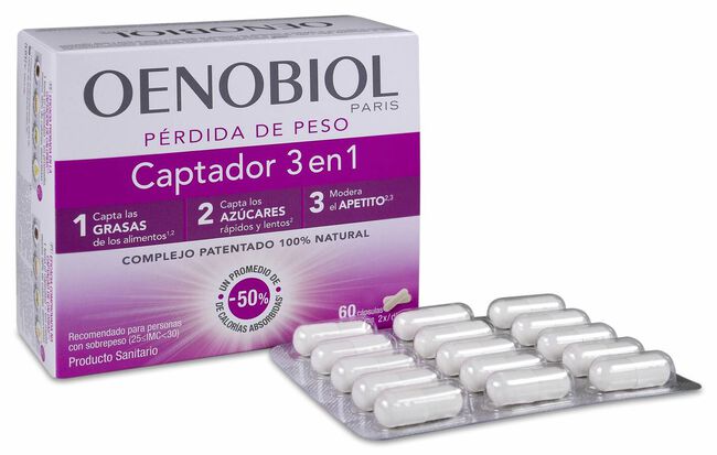 Oenobiol Captador 3 en 1, 60 Cápsulas