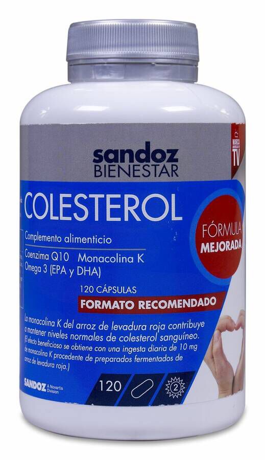 Sandoz Bienestar Colesterol, 120 Cápsulas