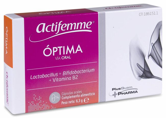 Actifemme Óptima Oral, 14 Cápsulas