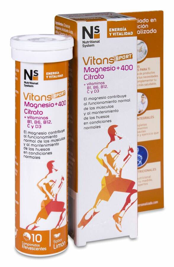 Ns Vitans Magnesio +400 Citrato, 10 Uds