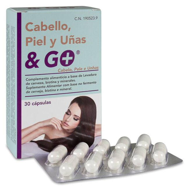 Cabello, Piel y Uñas & Go, 30 Cápsulas