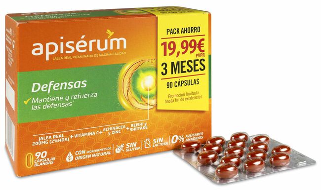 Pack Apisérum Defensas, 90 Cápsulas