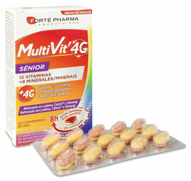 Forté Pharma MultiVit' 4G Senior, 30 Uds