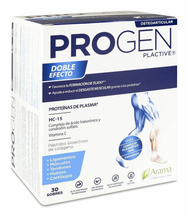 Progen Plactive Doble Efecto, 30 Sobres