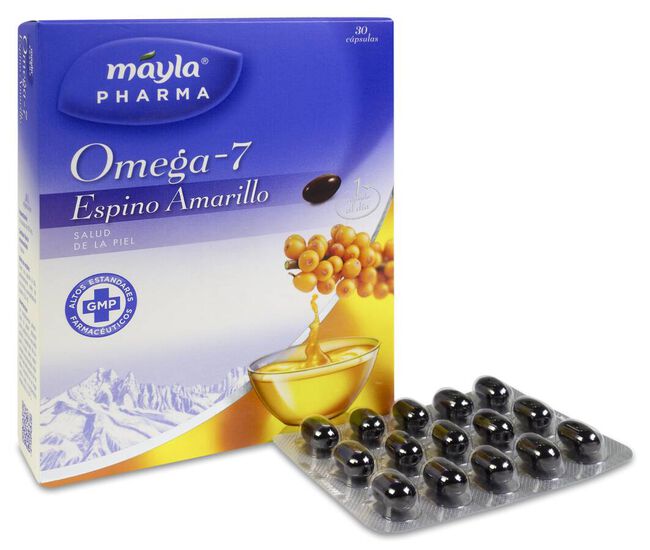 Máyla Pharma Omega 7 Espino Amarillo, 30 Cápsulas