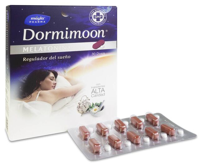 Máyla Pharma Dormimoon Melatonina, 30 Comprimidos