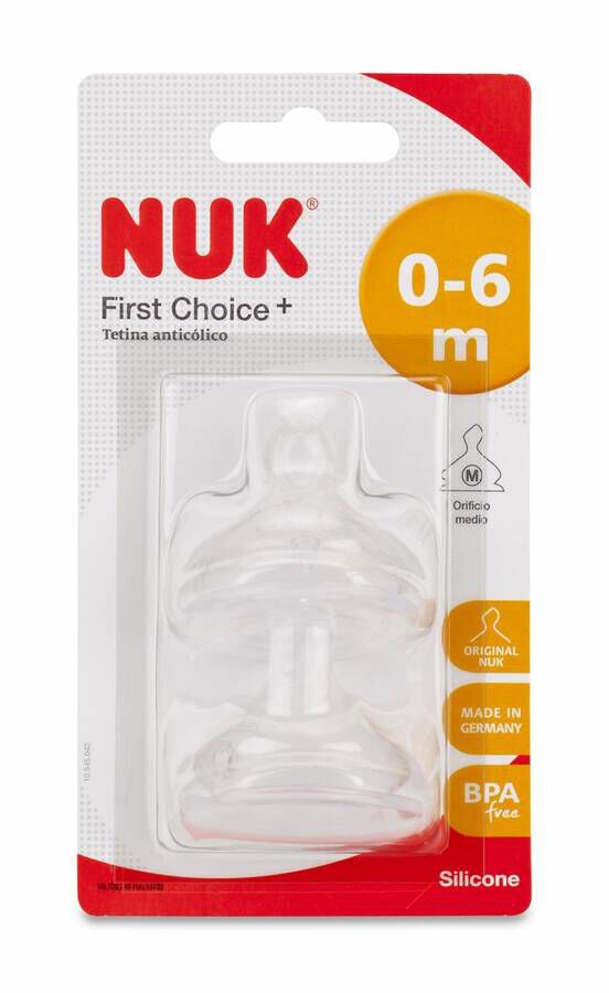 Nuk FC Tetina Silicona Talla M 0-6 M, 2 Uds