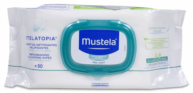 Mustela Toallitas Stelatopia Limpiadoras, 50 Uds