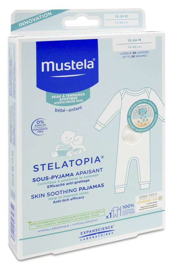 Mustela Pijama Alivio Talla 12-24 Meses, 1 Ud