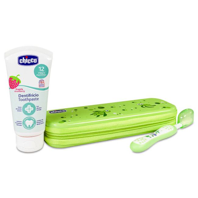 Chicco Set de Higiene Oral Verde, 1 Ud