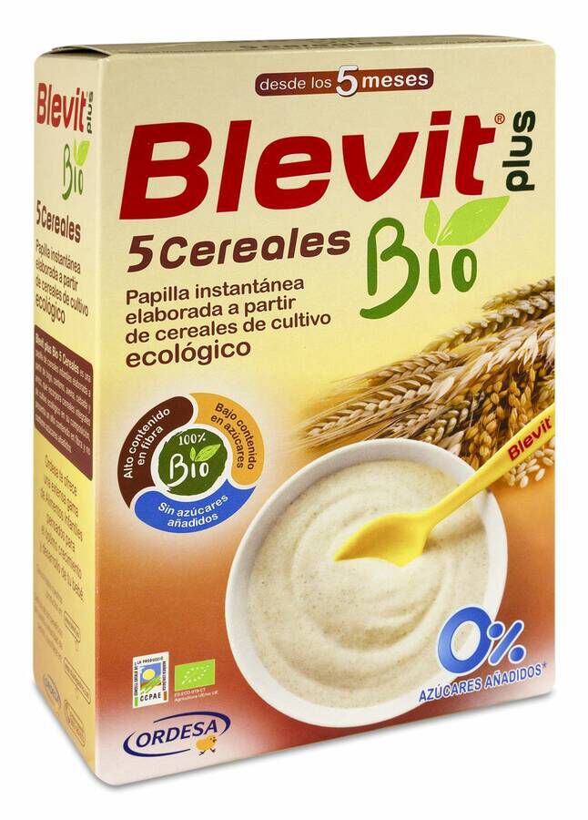 Blevit Plus 5 Cereales BIO, 250 g