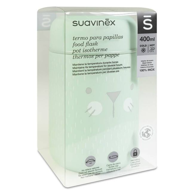 Suavinex Termo para Papillas Azul 350 ml, 1 Ud