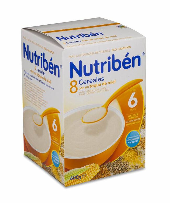 Nutriben 8 Cereales con Toque de Miel, 600 g