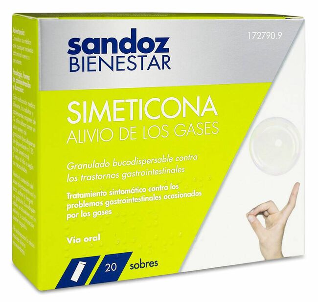 Sandoz Bienestar Simeticona, 20 Sobres