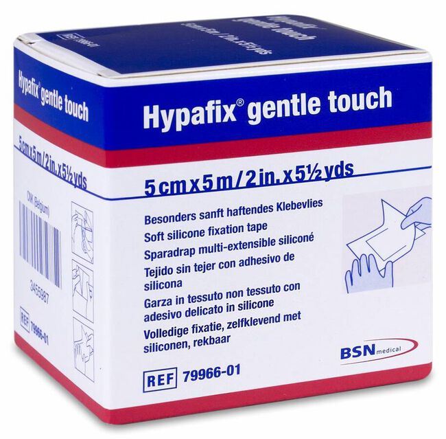 Hypafix Gentle Touch Banda El stica Autoadhesiva 5 cm x 5 m, 1 Ud