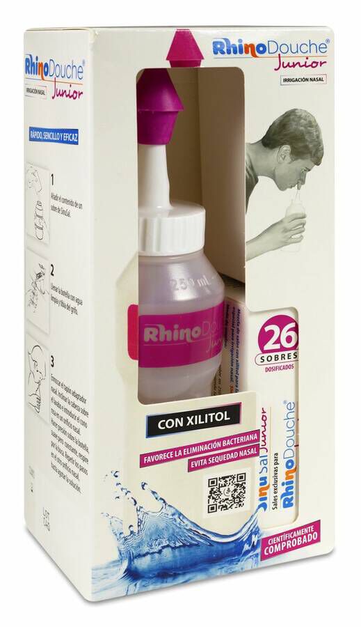 Pack RhinoDouche Junior Irrigador Nasal + Sinusal XL Junior