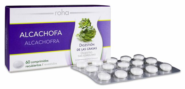 Roha Alcachofa Digestiones Pesadas, 60 Comprimidos