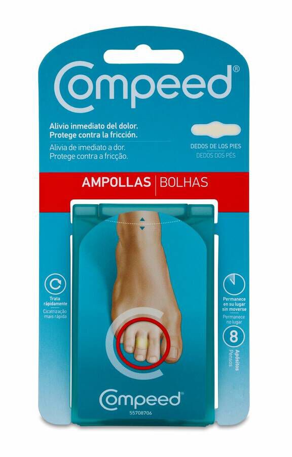 Compeed Ampollas Dedos de los Pies, 8 Uds