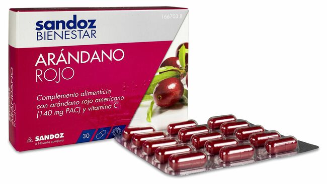 Sandoz Bienestar Ar ndano Rojo, 30 C psulas