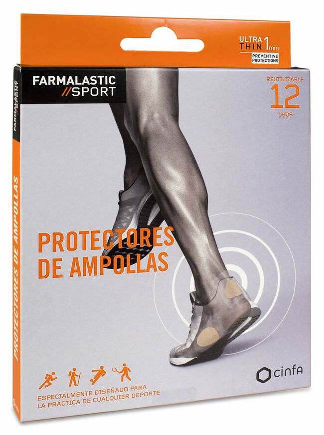 Farmalastic Sport Ap¢sito Protector de Ampollas Reutilizable, 4 Uds