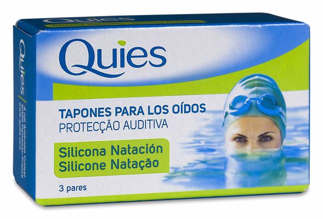 Quies Tapones O¡dos Silicona Nataci¢n, 6 Uds