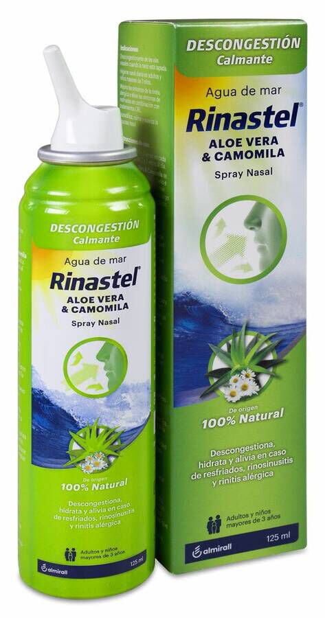 Rinastel Spray Nasal Aloe Vera y Camomila, 125 ml