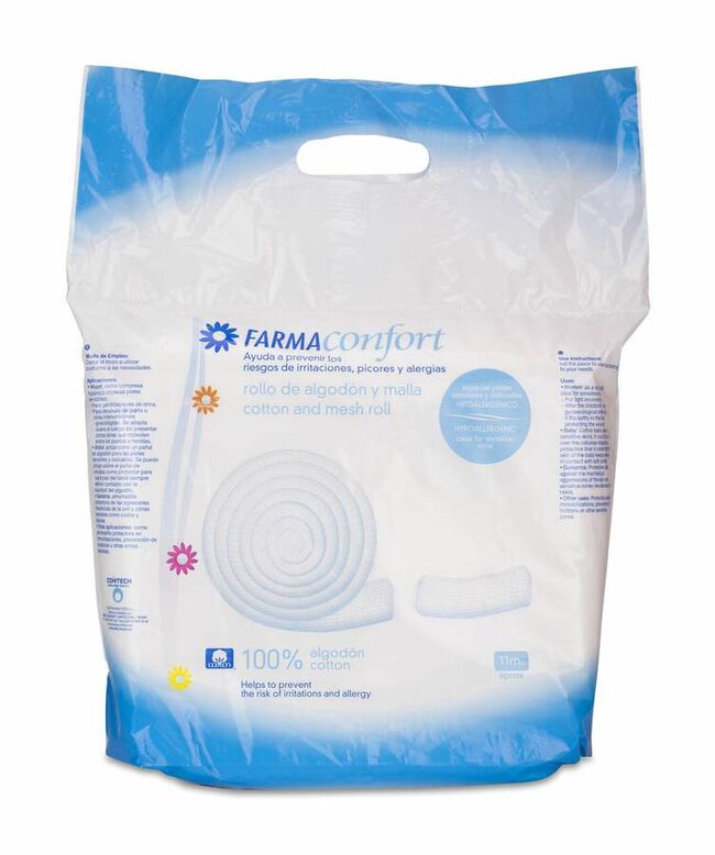 Farmaconfort Rollo de Algod¢n y Malla 11 m, 1 Ud