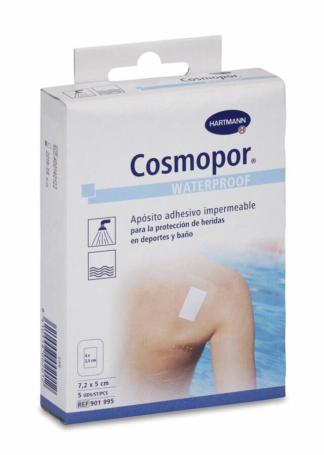 Cosmopor Waterproof 7,2 x 5 cm, 5 Uds