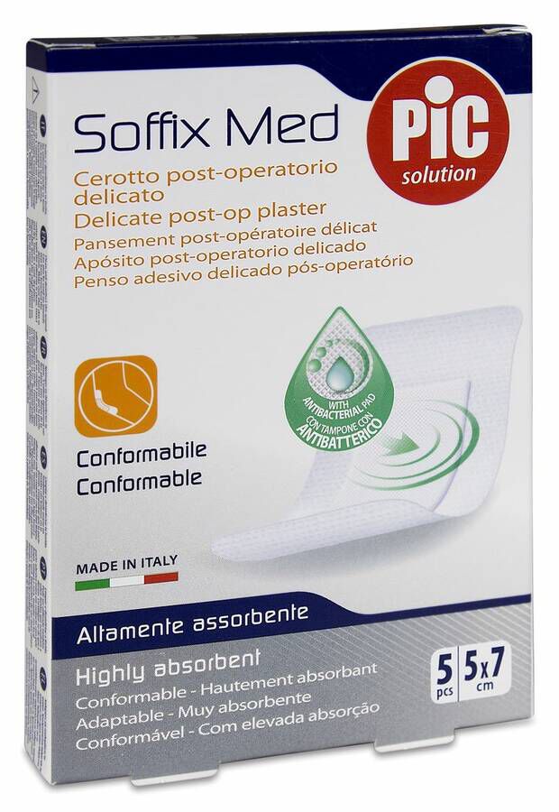 Pic Ap¢sitos Soffix Med Est‚ril 5x7 cm, 5 Uds