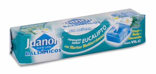 Juanola Caramelos Vitamina C y Hierbas Mediterr neas con Sabor Eucaliptus, 30 g