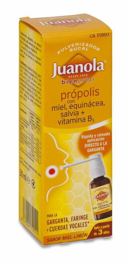 Juanola Pr¢polis Pulverizador Bucal, 30 ml