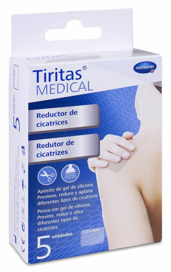 Tiritas Medical Reductor Cicatrices 7,2cm x 5cm, 5 Uds