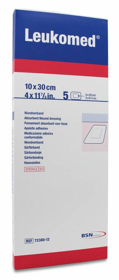 Leukomed Ap¢sito Postoperatorio 10 cm x 30 cm, 5 Uds