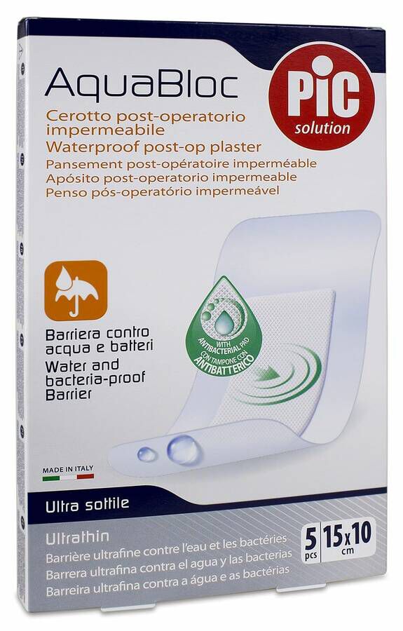 Pic Ap¢sitos Aquabloc Est‚ril 10x15 cm, 5 Uds