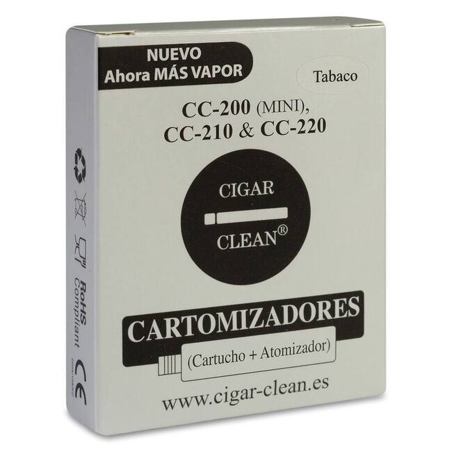 Cigar Clean Cartomizadores Recarga Tabaco CC 200/210