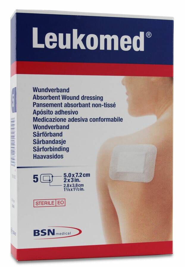 Leukomed Ap¢sito Postoperatorio 5 cm x 7,2 cm, 5 Uds