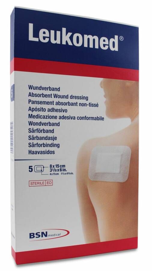 Leukomed Ap¢sito Postoperatorio 8 cm x 15 cm, 5 Uds