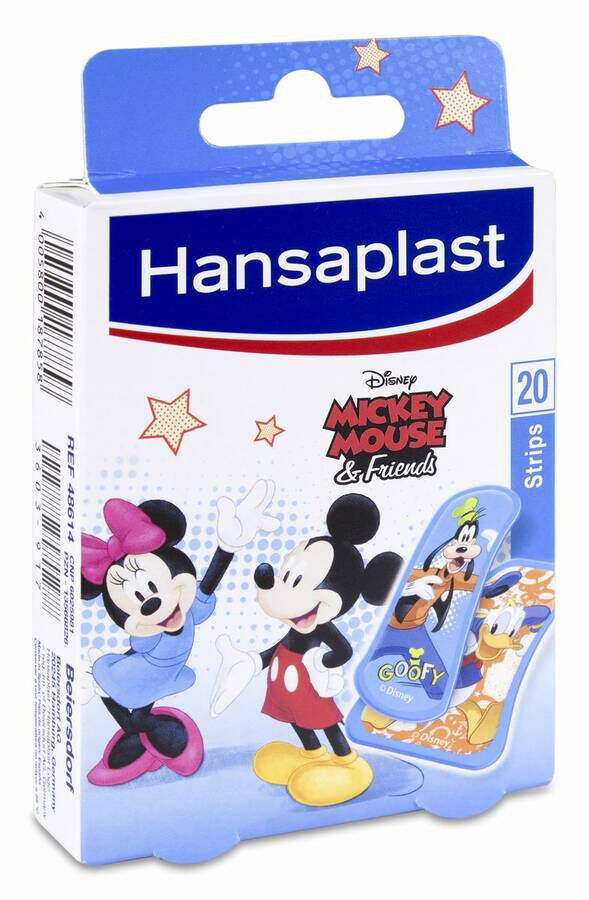 Hansaplast Ap¢sitos Infantiles Mickey, 20 Uds