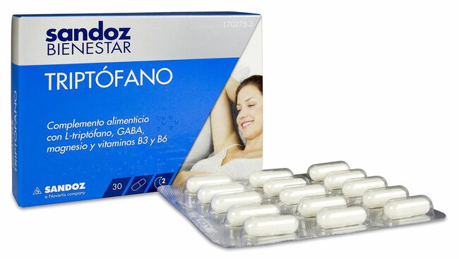 Sandoz Bienestar Tript¢fano, 30 C psulas