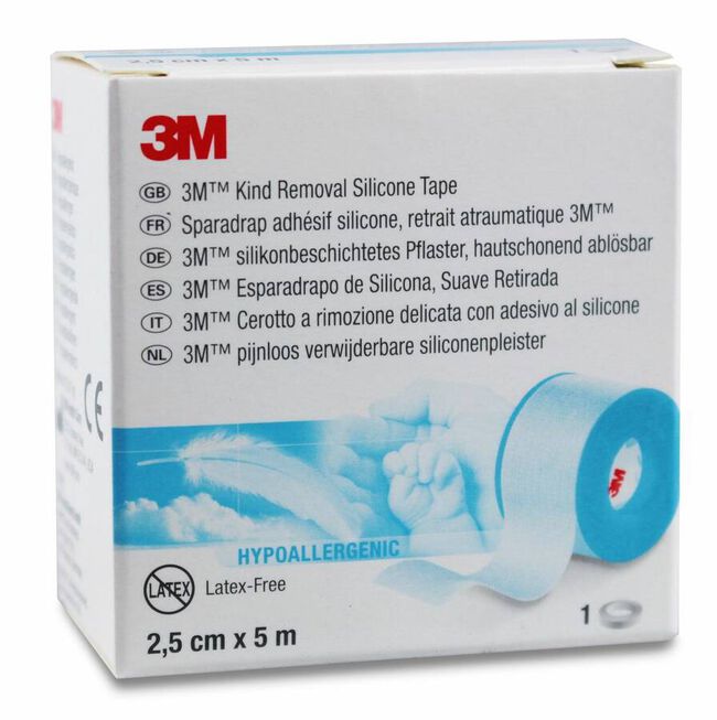 3M Esparadrapo Silicona 2,5 cm x 5 m