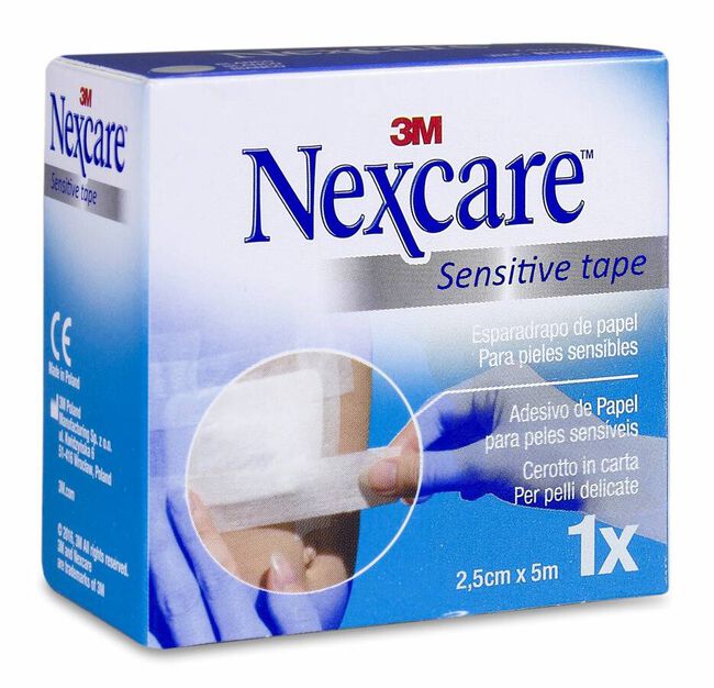 Nexcare Esparadrapo Papel Blanco 25 mm x 5 m, 1 Ud