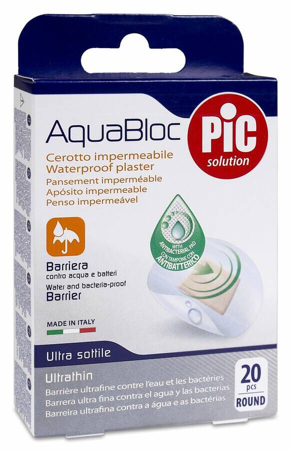 Pic Ap¢sitos Aquabloc Redondo 22,5 mm, 20 Uds