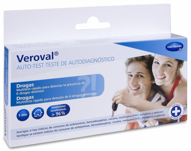 Veroval Test de Autodiagn¢stico de Drogas, 1 Ud