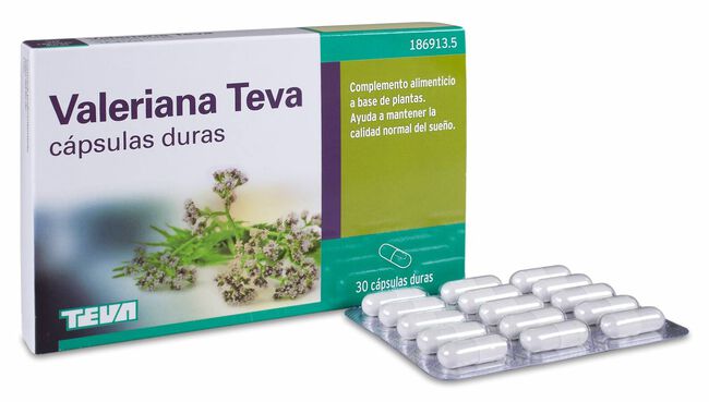 Valeriana Teva 200 mg, 30 C psulas